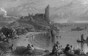 Dunure Castle, Ayrshire, 1840