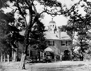Fairfax court house during the Civil War