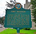 Fort Shannon - Historical Marker East Side