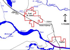 Fort St. John BC outline