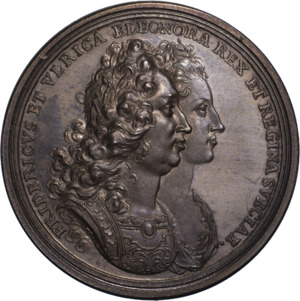 Frederick & Ulrica Eleanor coronation medal 1720
