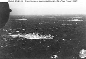G2411 troopship convoy 1942