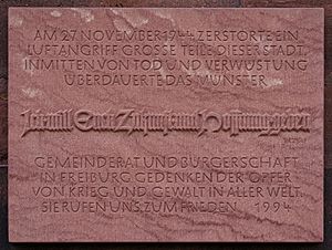Gedenktafel am Freiburger Münster 4096