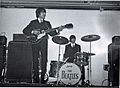 George Harrison and Ringo Starr, King's Hall, Belfast 1964 (18226096790)