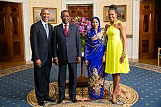Idriss Deby with Obamas 2014