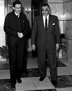 Kamal Jumblatt and Gamal Abdel Nasser, 1966