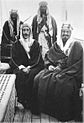 King Faisal I of Syria with King Abdul-Aziz of Saudi Arabia in the mid-1920s