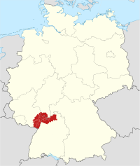 Location of the Rhine-Neckar Metropolitan Region in Germany