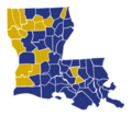 Louisiana Republican Presidential Caucuses Election Results by County, 2016