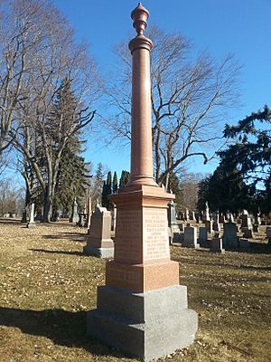 Mackenzie Bowell gravestone in Belleville
