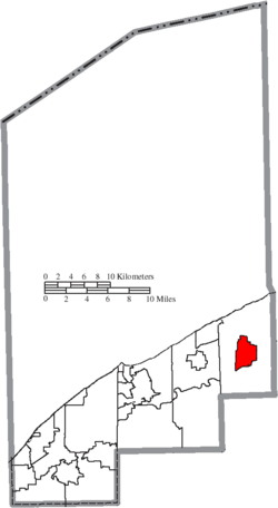 Location of Madison in Lake County