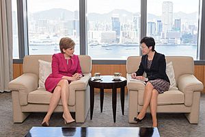 Meeting of Nicola Sturgeon and Carrie Lam 2015