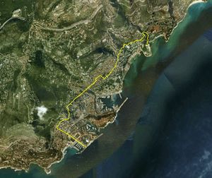 Monaco satellite map
