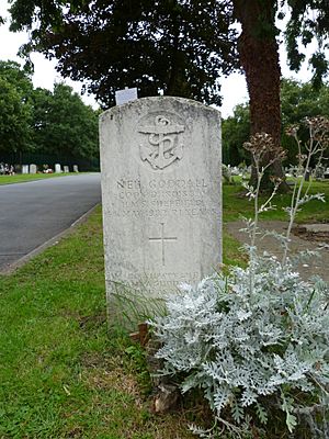 Neil Goodall HMS Sheffield grave Lavender Hill Cemetery