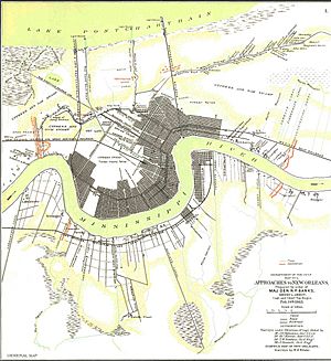 New Orleans Map 1863