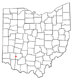 Location of Clarksville, Ohio
