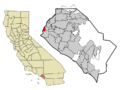 Orange County California Incorporated and Unincorporated areas Rossmoor Highlighted
