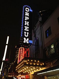 Orpheum Vancouver - Neon Sign at night 01