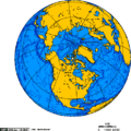 Orthographic projection centred over Resolute Bay, Nunavut, Canada