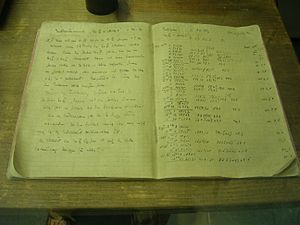 Otto Hahn's notebook 1938 - Deutsches Museum - Munich