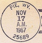 Pie WV Postmark