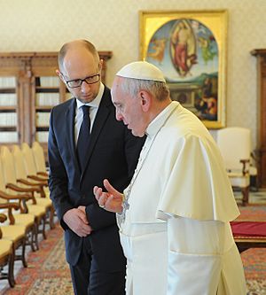Pope Francis Yatsenyuk