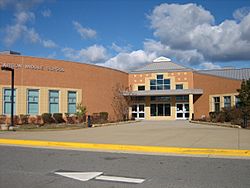 Entrance of Rachel Carson Middle School