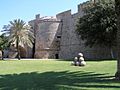 Rhodes-Palace of the Grand Master moat and wall