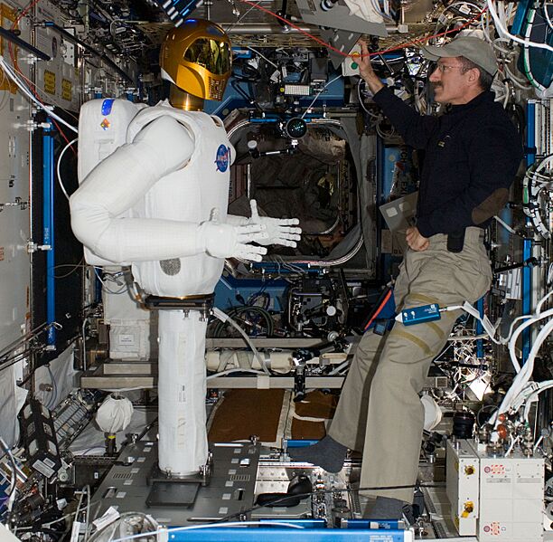 Robonaut2 and Dan Burbank