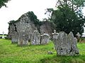 Ruined Church and graveyard - geograph.org.uk - 494285