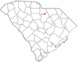 Location of Kershaw, South Carolina
