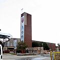 Sacred Heart Cathedral (Knoxville, Tennessee) - exterior, with new cathedral under construction