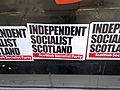 Scottish Socialist Party fly poster