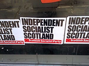 Scottish Socialist Party fly poster