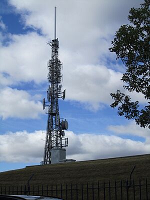 Sheffield Transmitter, viewed from the north, Aug 2011,