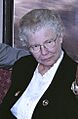 Shirley Huffman in 1998, aboard MAX train
