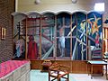 St Michael and St George, Commonwealth Avenue, London W12 - Sanctuary mural - geograph.org.uk - 1742311