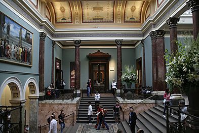 Staircase hall of the National Gallery, London