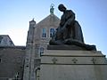 Statue of Jeanne Mance, at Hotel Dieu hospital (Montreal) 24-MAY-2006.JPG