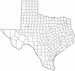 Location of Ackerly, Texas