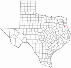 Location of Beckville, Texas