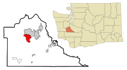 Location of Tumwater, Washington