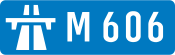 M606 motorway shield
