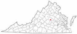 Location of Columbia, Virginia