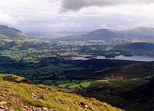 Vale of Keswick from Grisedale Pike
