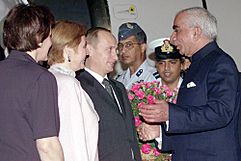 Vladimir Putin in India 2-5 October 2000-1