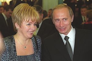 Vladimir Putin with Lyudmila Putin-1