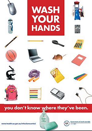 Wash your hands at school