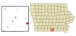 Location of Seymour, Iowa