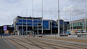 West Midlands Metro tracks in Birmingham (geograph 6975888).jpg